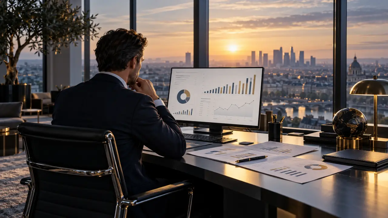 Dirigeant analysant les indicateurs de rentabilité de son entreprise