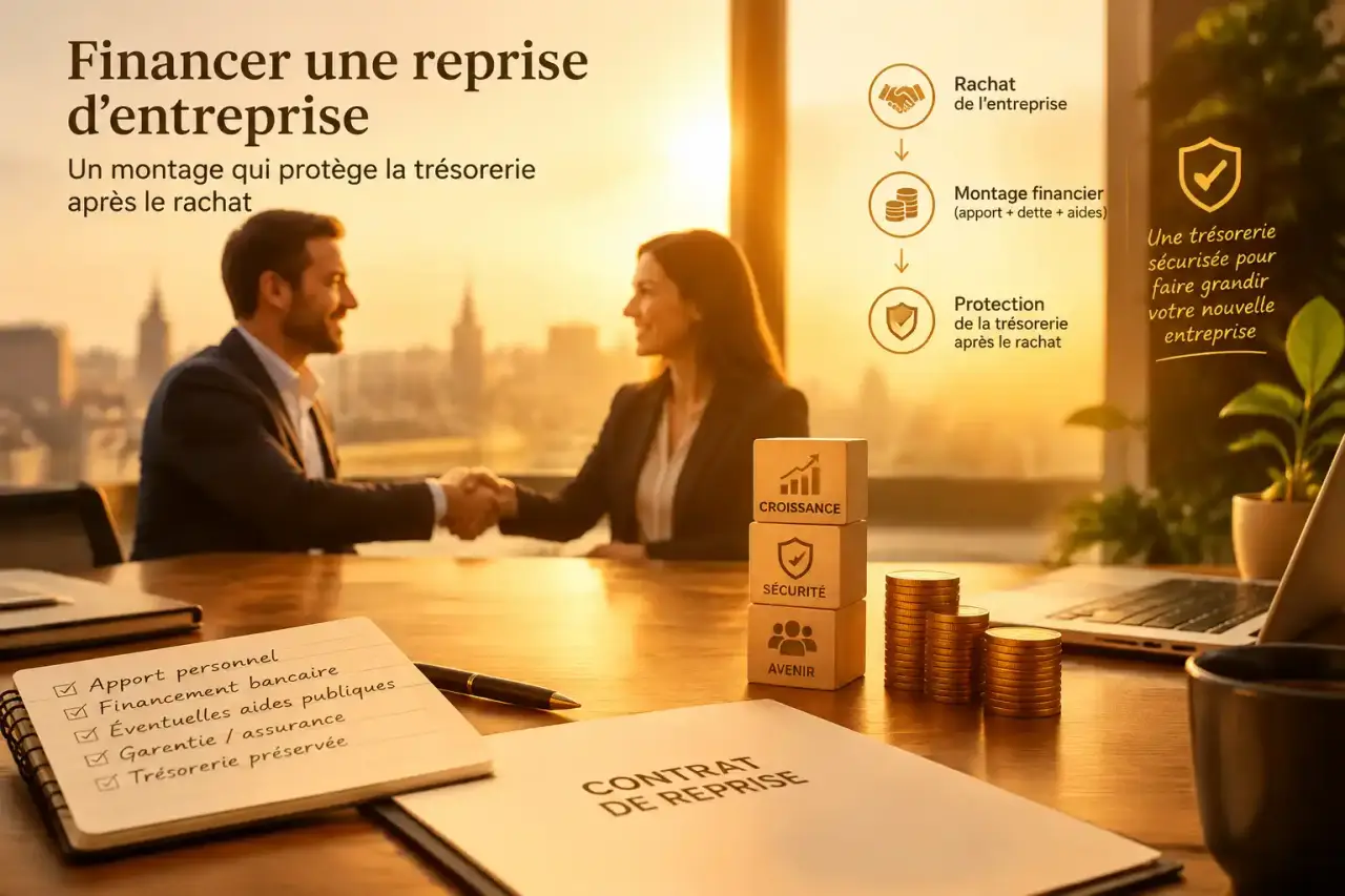 Financer une reprise d’entreprise : un montage qui protège la trésorerie après le rachat