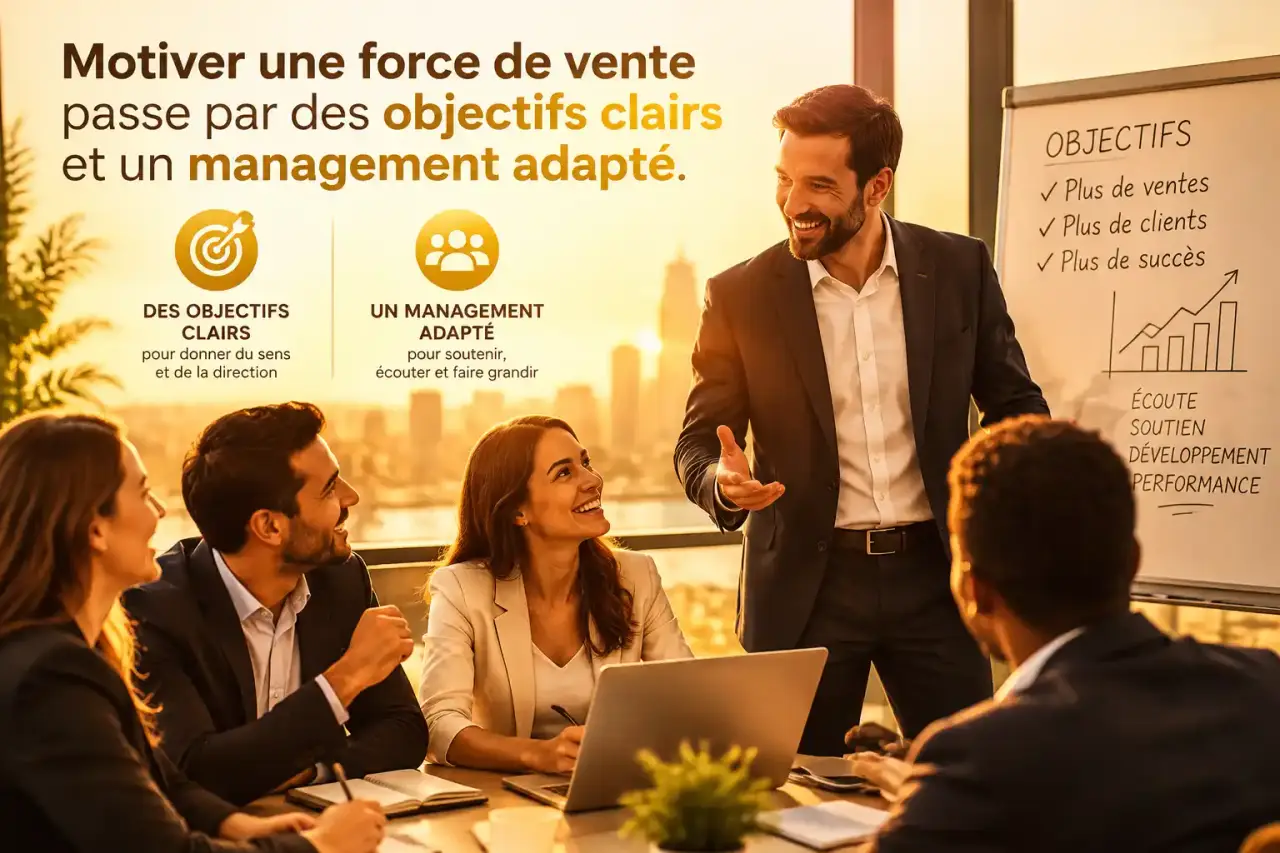 Motiver une force de vente passe par des objectifs clairs et un management adapté